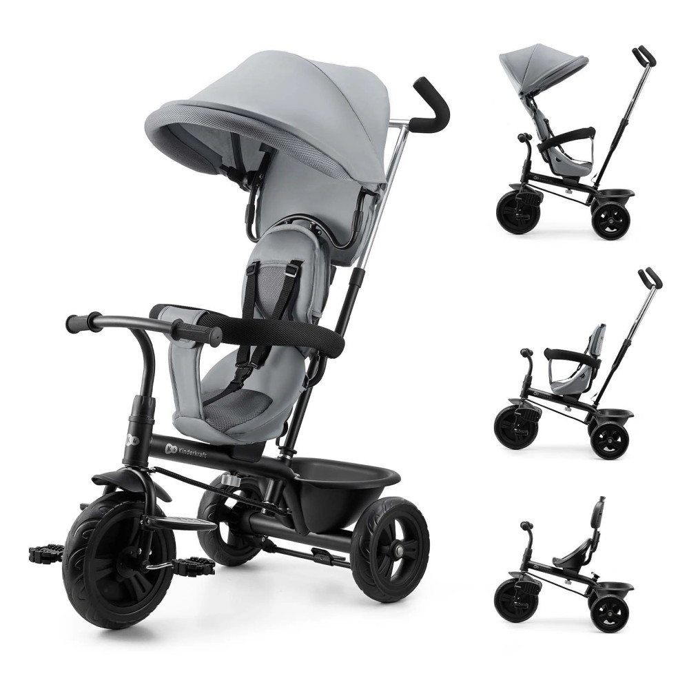Kinderkraft Freeway 2 - триколісний велосипед • Grey (KRFRWA02GRY0000)