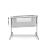 Kinderkraft Nestee Grow 2 - приставне ліжечко-колиска • Light Grey (KLNEEGR2LGR0000)
