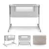 Kinderkraft Nestee Grow 2 - приставне ліжечко-колиска • Light Grey (KLNEEGR2LGR0000)
