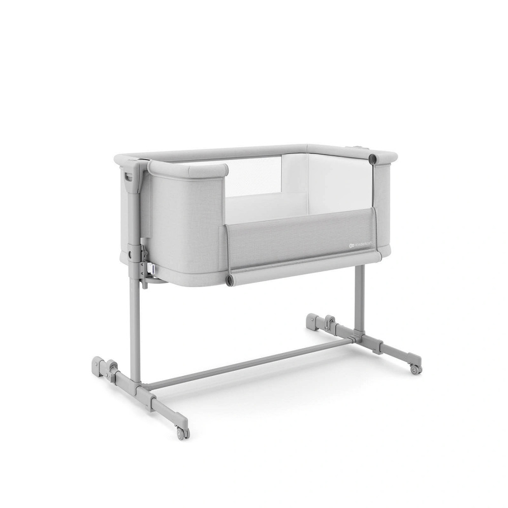 Kinderkraft Nestee Grow 2 - приставне ліжечко-колиска • Light Grey (KLNEEGR2LGR0000)