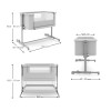 Kinderkraft Nestee Grow 2 - приставне ліжечко-колиска • Light Grey (KLNEEGR2LGR0000)