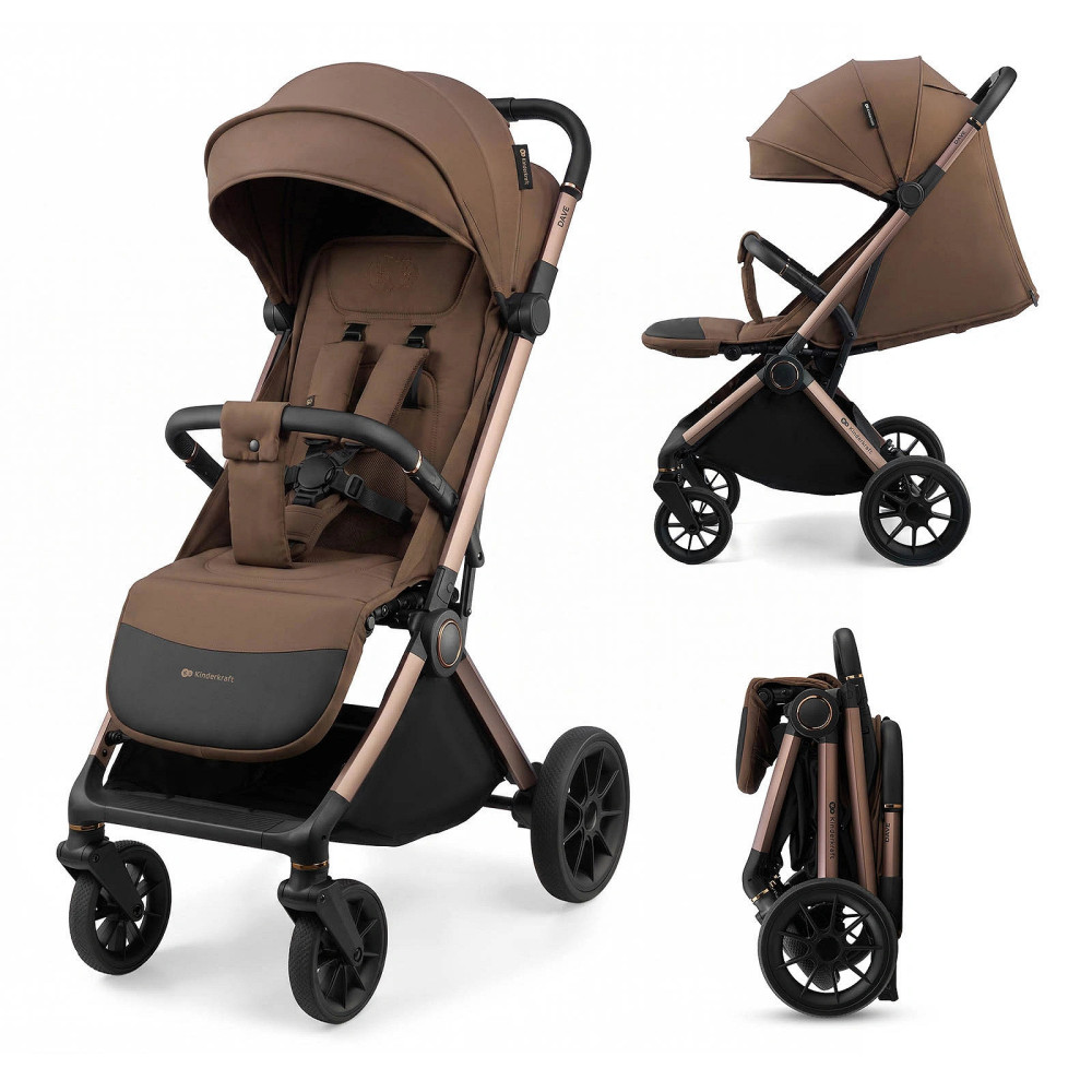 Kinderkraft Dave - прогулянкова коляска • Brown (KSDAVE00BRW0000)