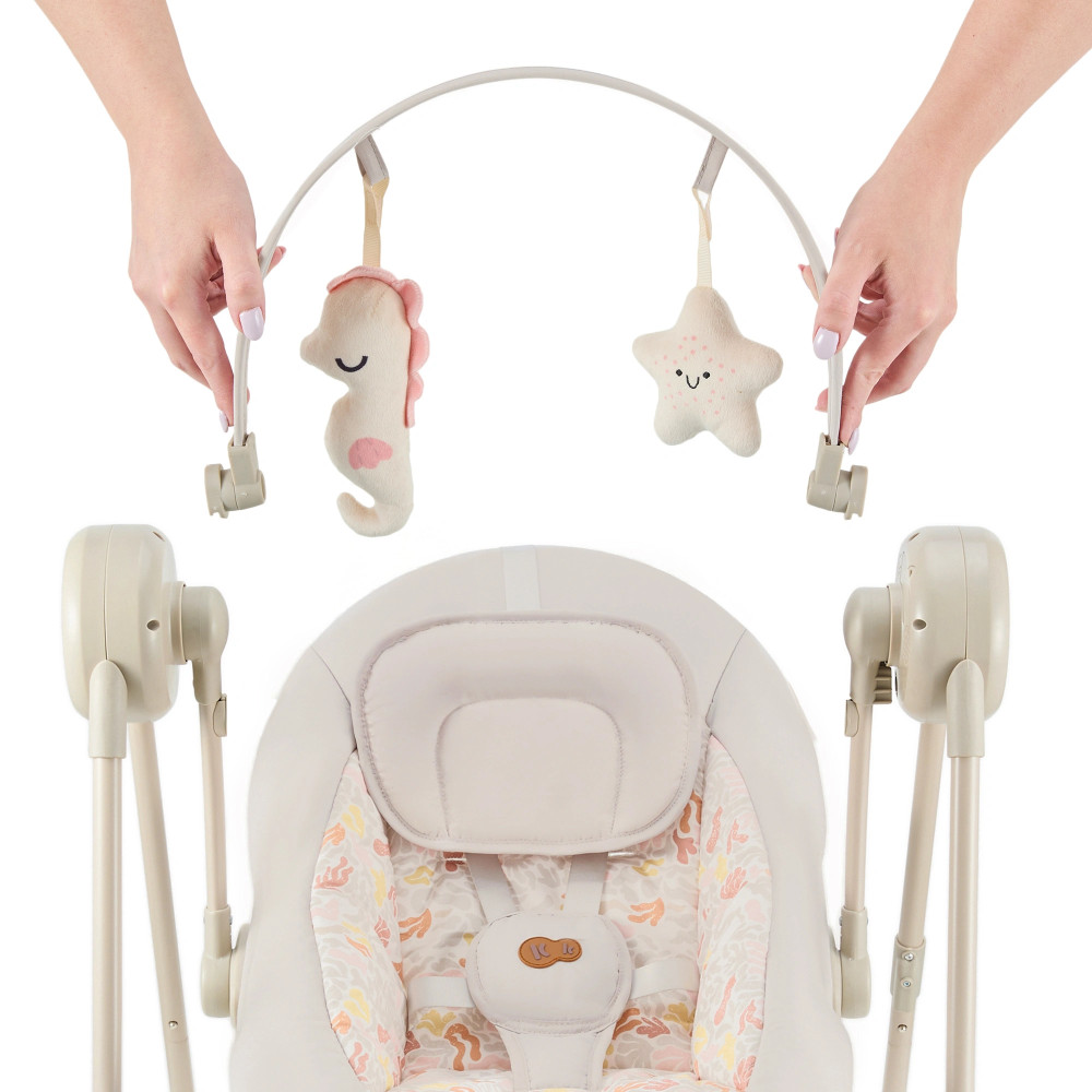 Kinderkraft Swingee - електричне крісло-гойдалка • Beige (KBSWIN00BEG0000) Kinderkraft Swingee - електричне крісло-гойдалка • Beige (KBSWIN00BEG0000)