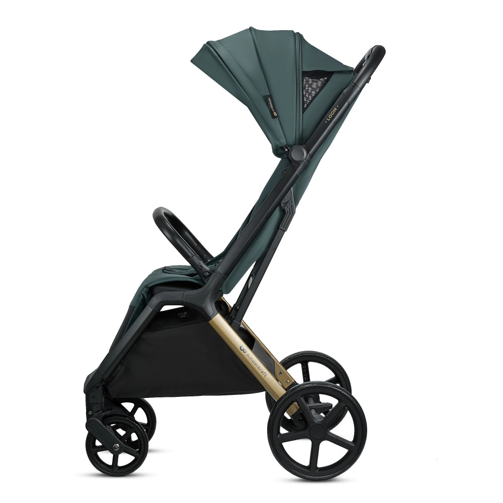 Kinderkraft Loom - легка прогулянкова коляска з автоматичним складанням • Green (KSLOOM00GRE0000)
