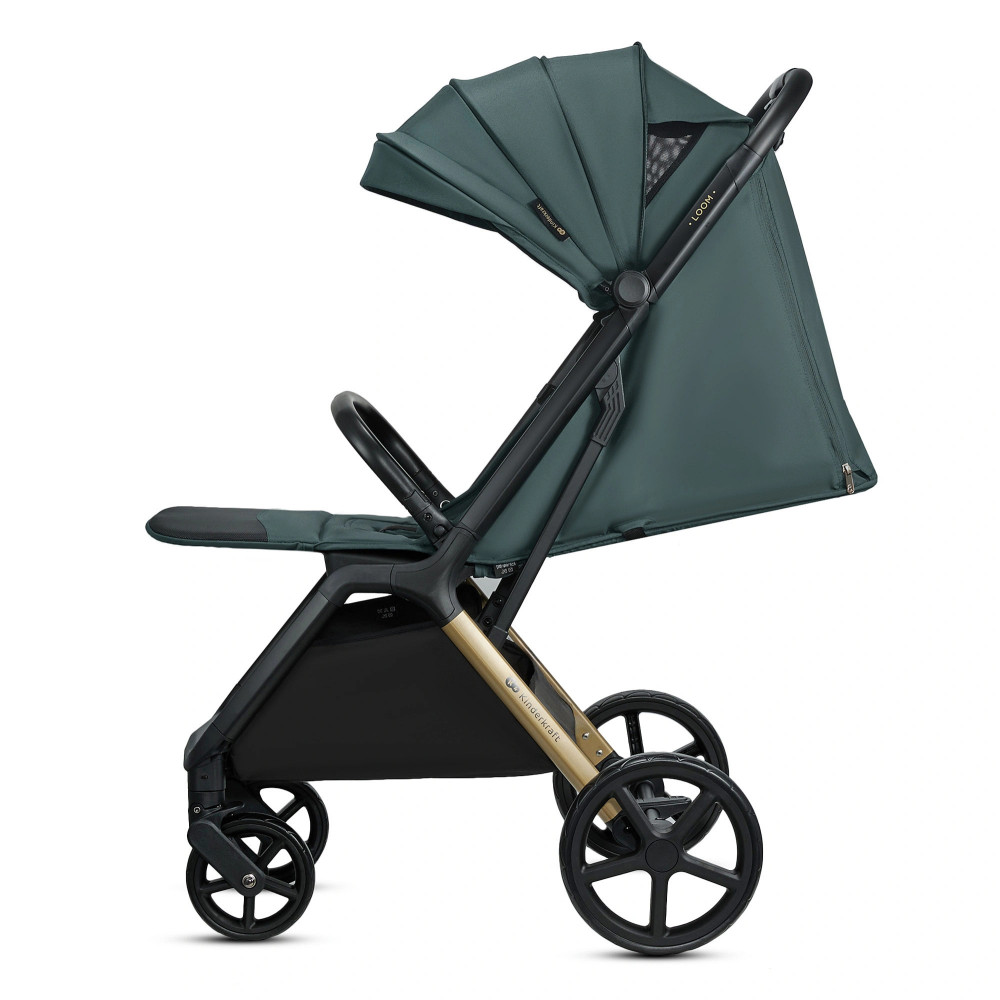 Kinderkraft Loom - легка прогулянкова коляска з автоматичним складанням • Green (KSLOOM00GRE0000)