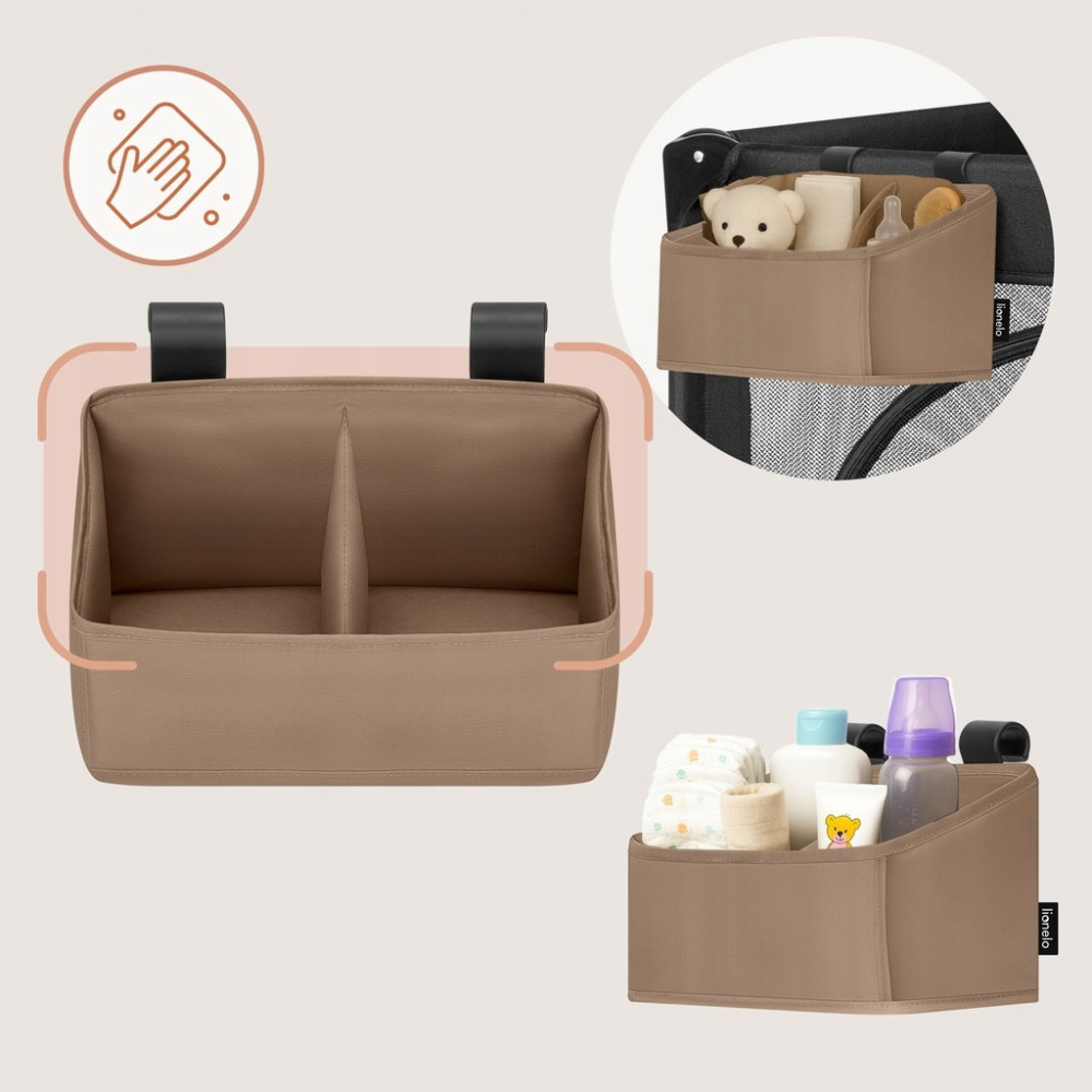 Lionelo SidePocket Small - органайзер для ліжечка • Beige