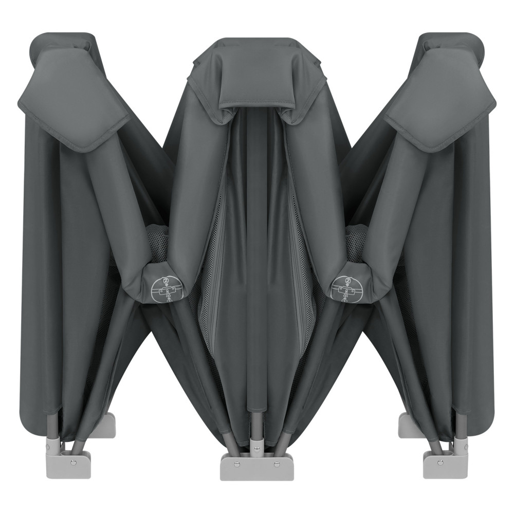 Lionelo Florence Easy Fold - дитячий манеж • Grey Graphite