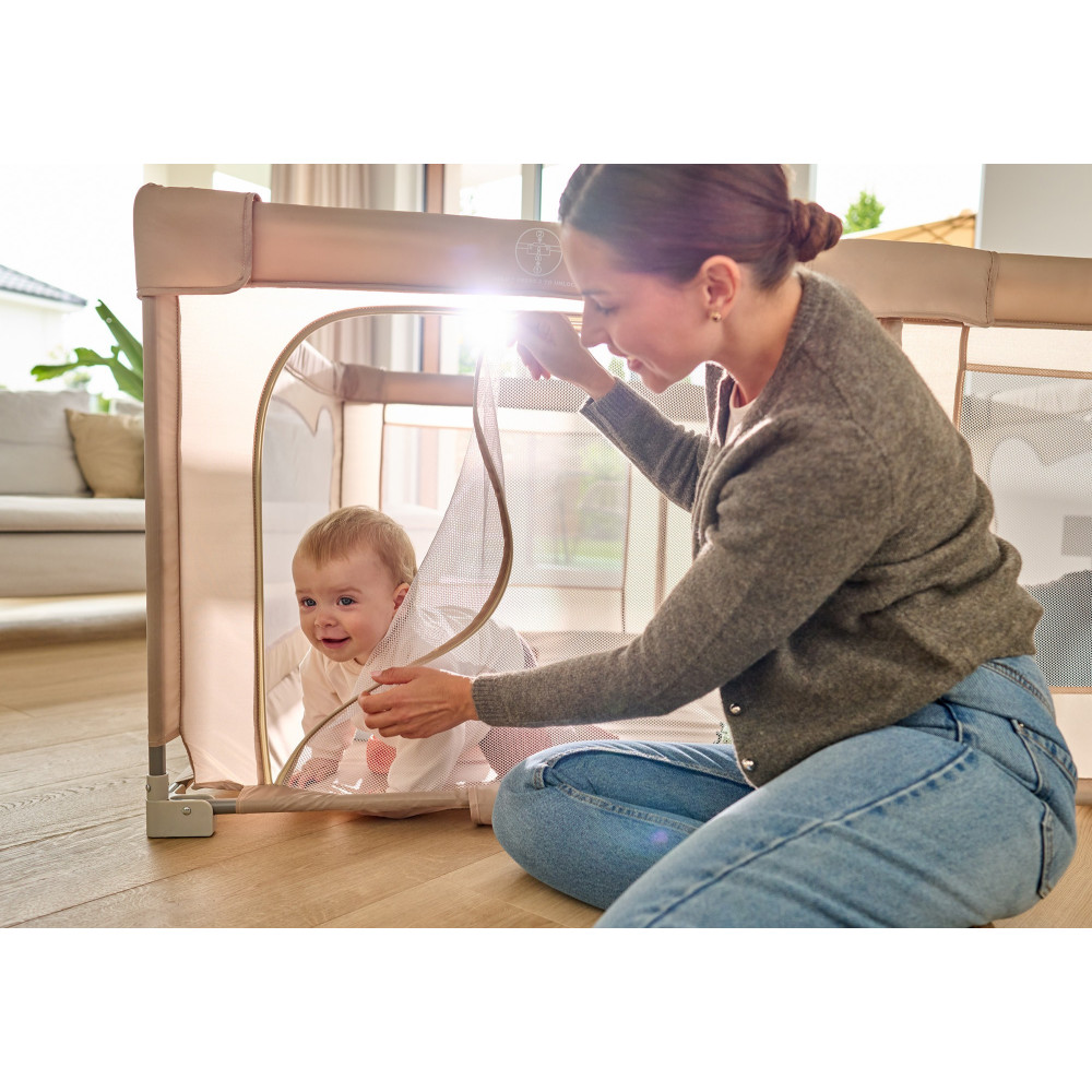 Lionelo Florence Easy Fold - дитячий манеж • Beige Sand