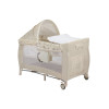 Lionelo Sven Plus - дитячий манеж-ліжечко 2 в 1 з пеленальним столиком • Beige Latte