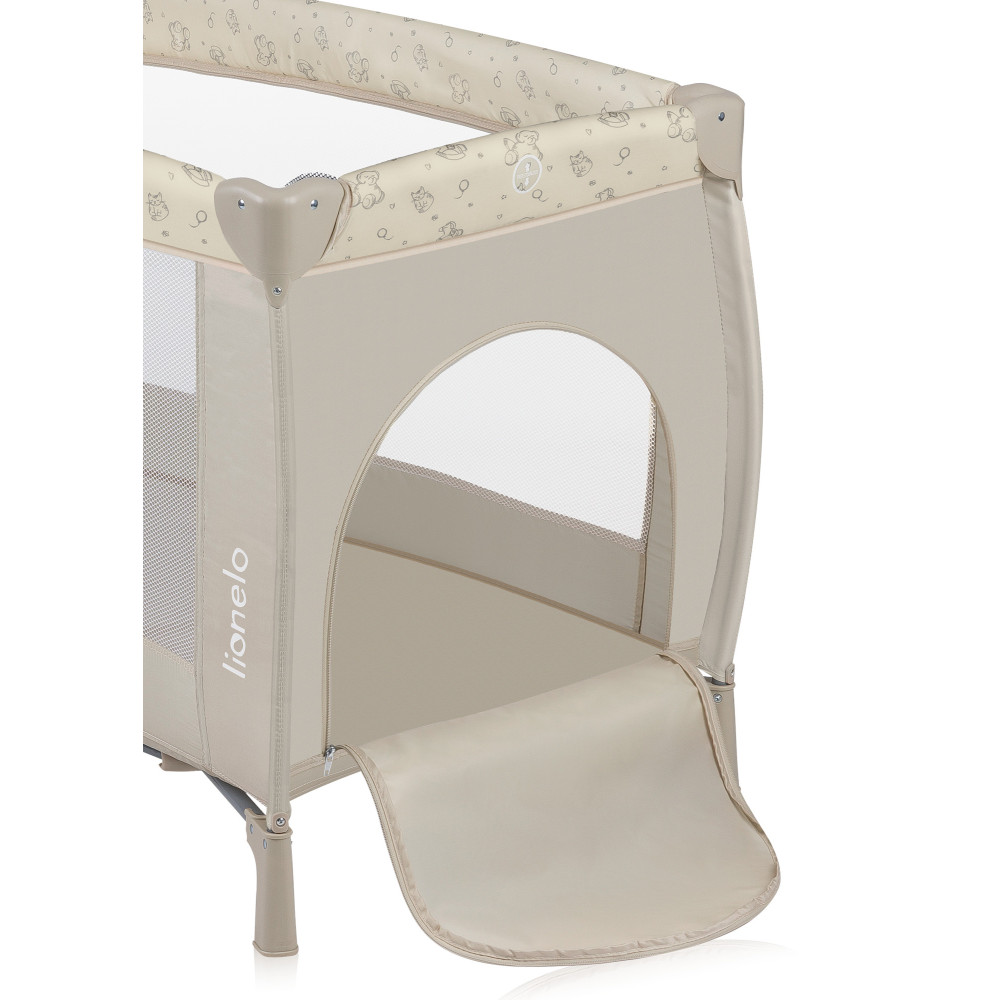 Lionelo Sven Plus - дитячий манеж-ліжечко 2 в 1 з пеленальним столиком • Beige Latte