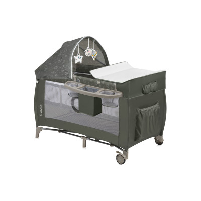 Lionelo Sven Plus - дитячий манеж-ліжечко 2 в 1 з пеленальним столиком • Beige Olive Lionelo Sven Plus - дитячий манеж-ліжечко 2 в 1 з пеленальним столиком • Beige Olive