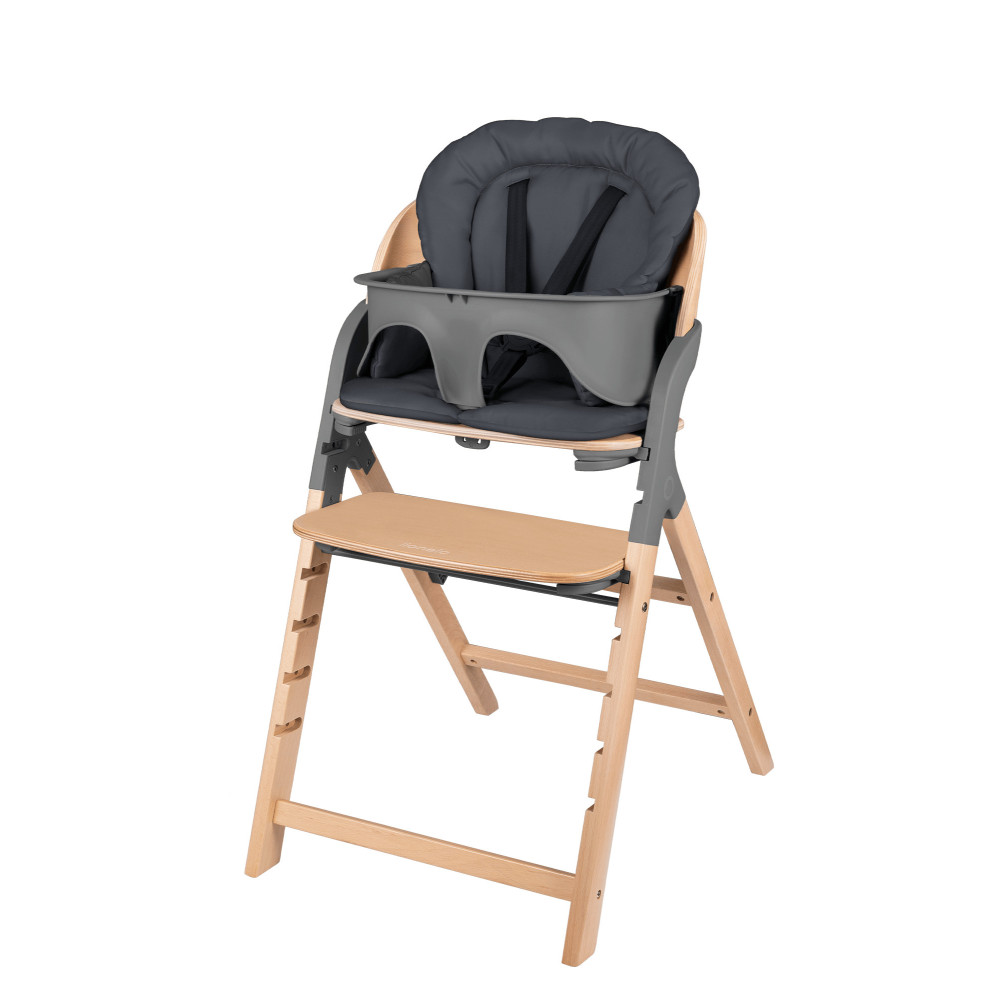 Lionelo Megan - дерев'яний стільчик для годування • Grey Wood