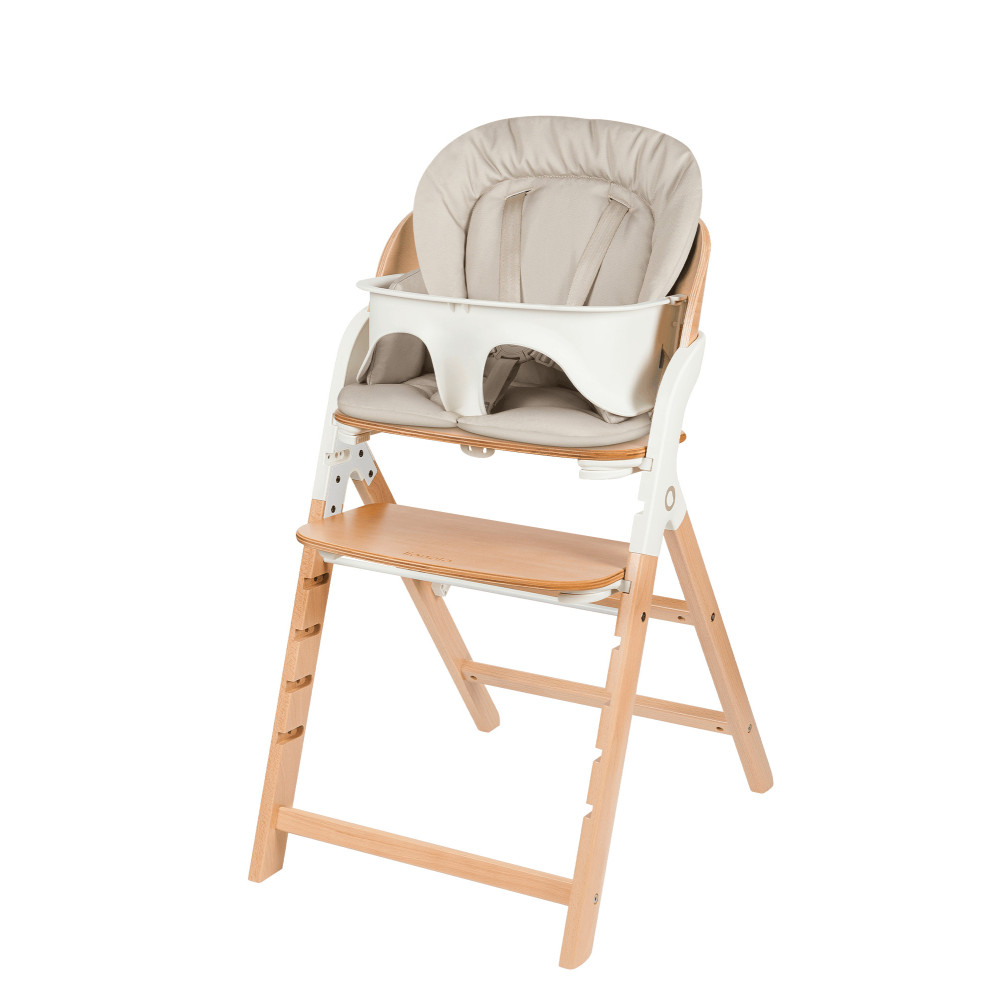 Lionelo Megan - дерев'яний стільчик для годування • White Wood