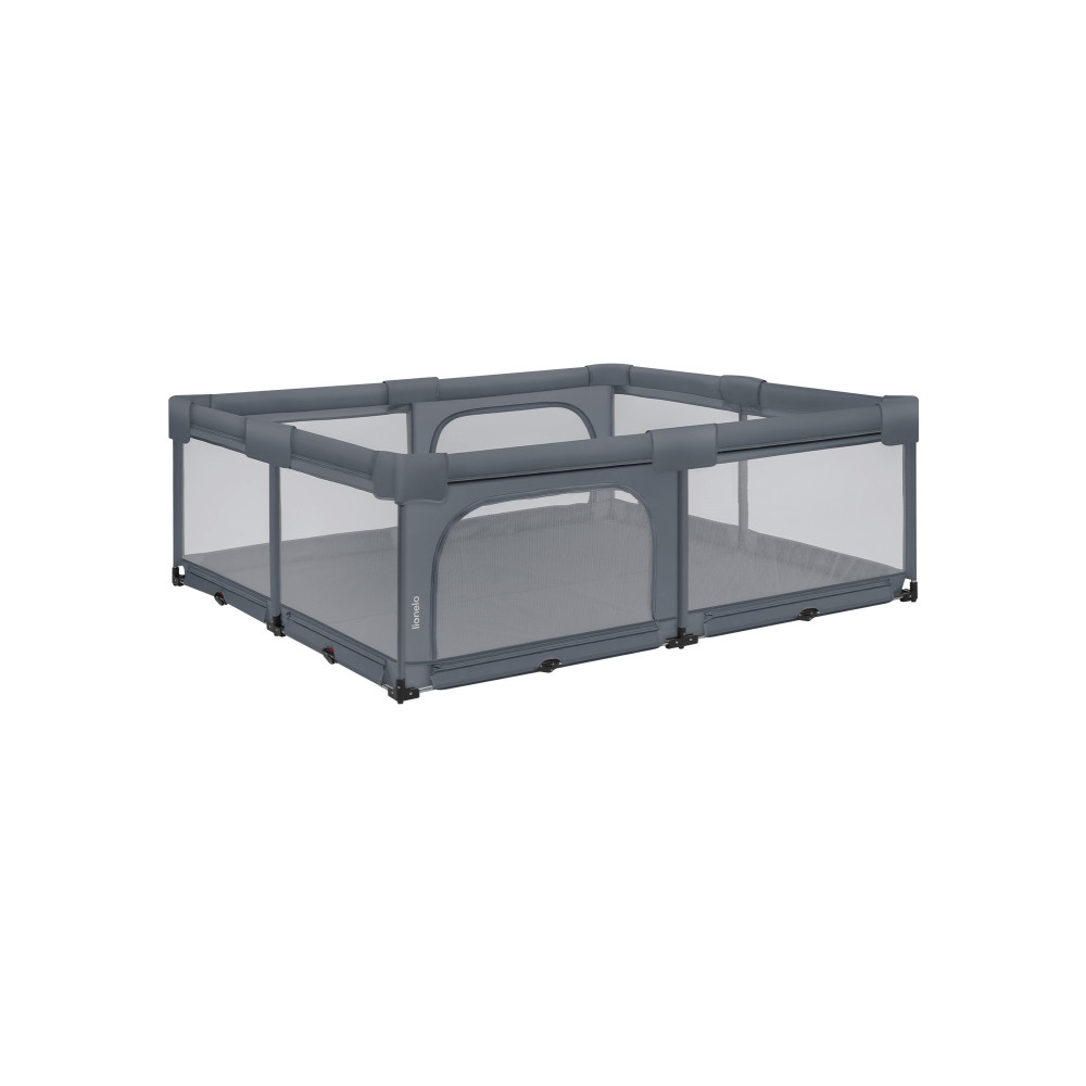 Lionelo Florence XL Easy Fold - складаний дитячий манеж 180 × 200 см • Grey Stone