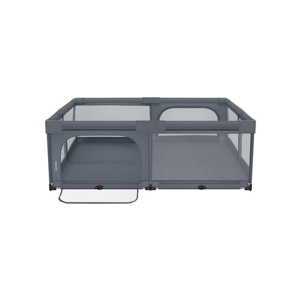 Lionelo Florence XL Easy Fold - складаний дитячий манеж 180 × 200 см • Grey Stone