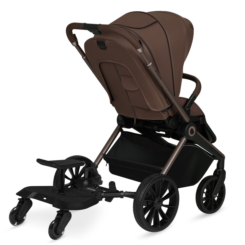 Lionelo Buggy Board - підніжка з сидінням для другої дитини до коляски • Black Onyx