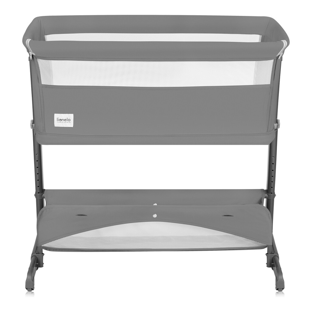 Lionelo Thomi Plus - приставне ліжечко 5 в 1 до 4 років, 2 матраци • Grey Concrete