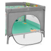 Lionelo Mille Plus - дитячий манеж 0-36 місяців • Grey Green