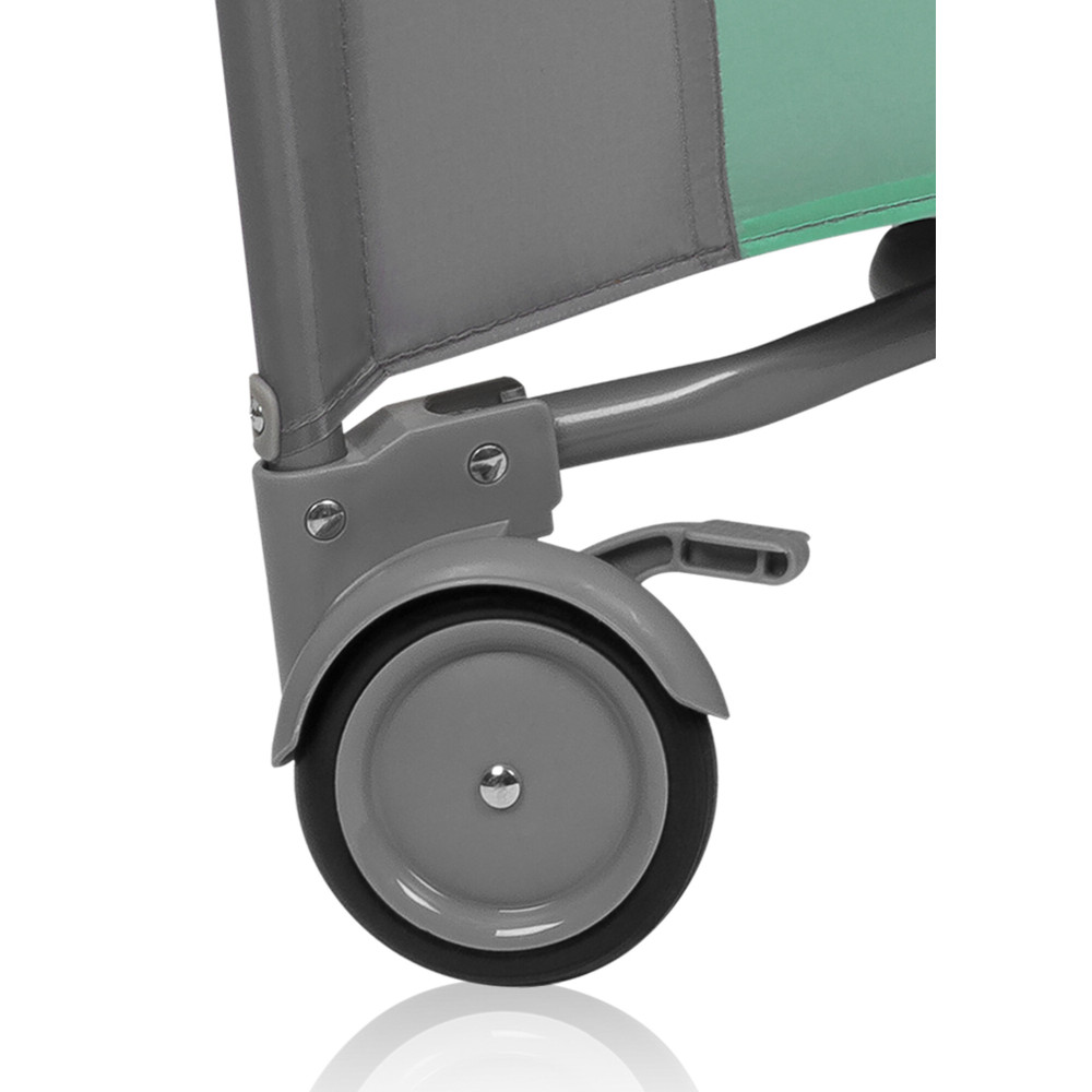 Lionelo Mille Plus - дитячий манеж 0-36 місяців • Grey Green
