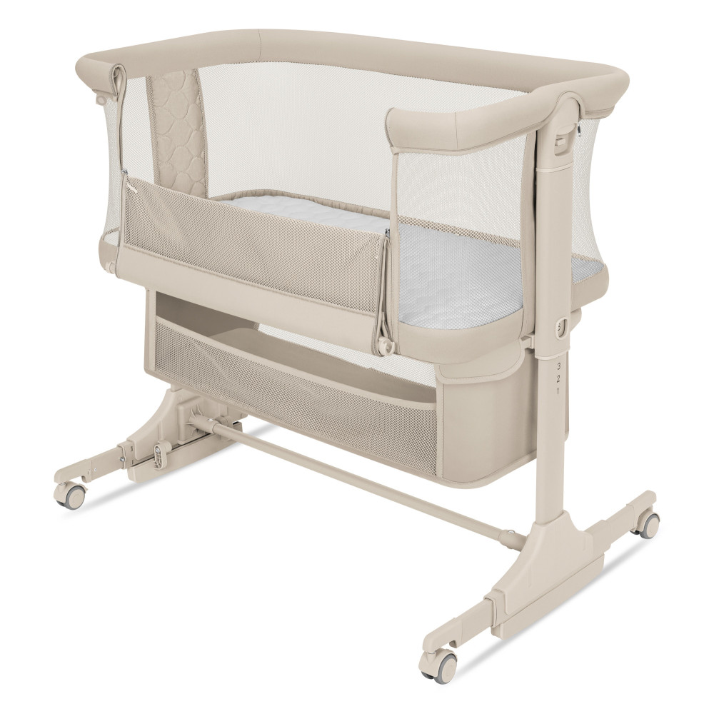 Lionelo Jodie - приставне дитяче ліжечко 3 в 1 • Beige Cream