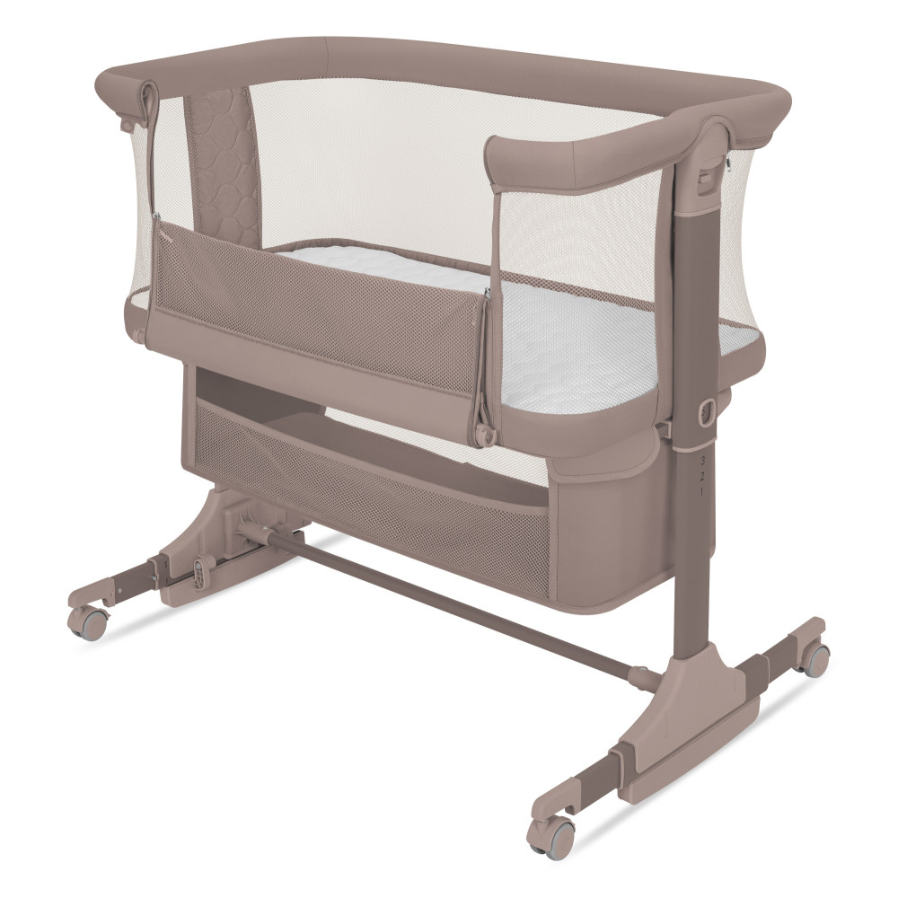 Lionelo Jodie - приставне дитяче ліжечко 3 в 1 • Beige Taupe