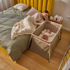 Lionelo Alice - дитячий манеж-ліжечко 3 в 1 • Beige Olive