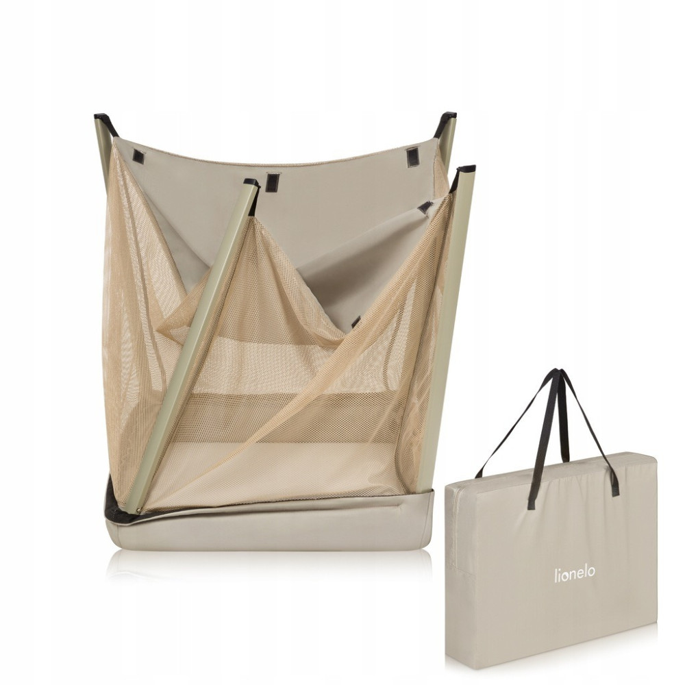 Lionelo Alice - дитячий манеж-ліжечко 3 в 1 • Beige Olive