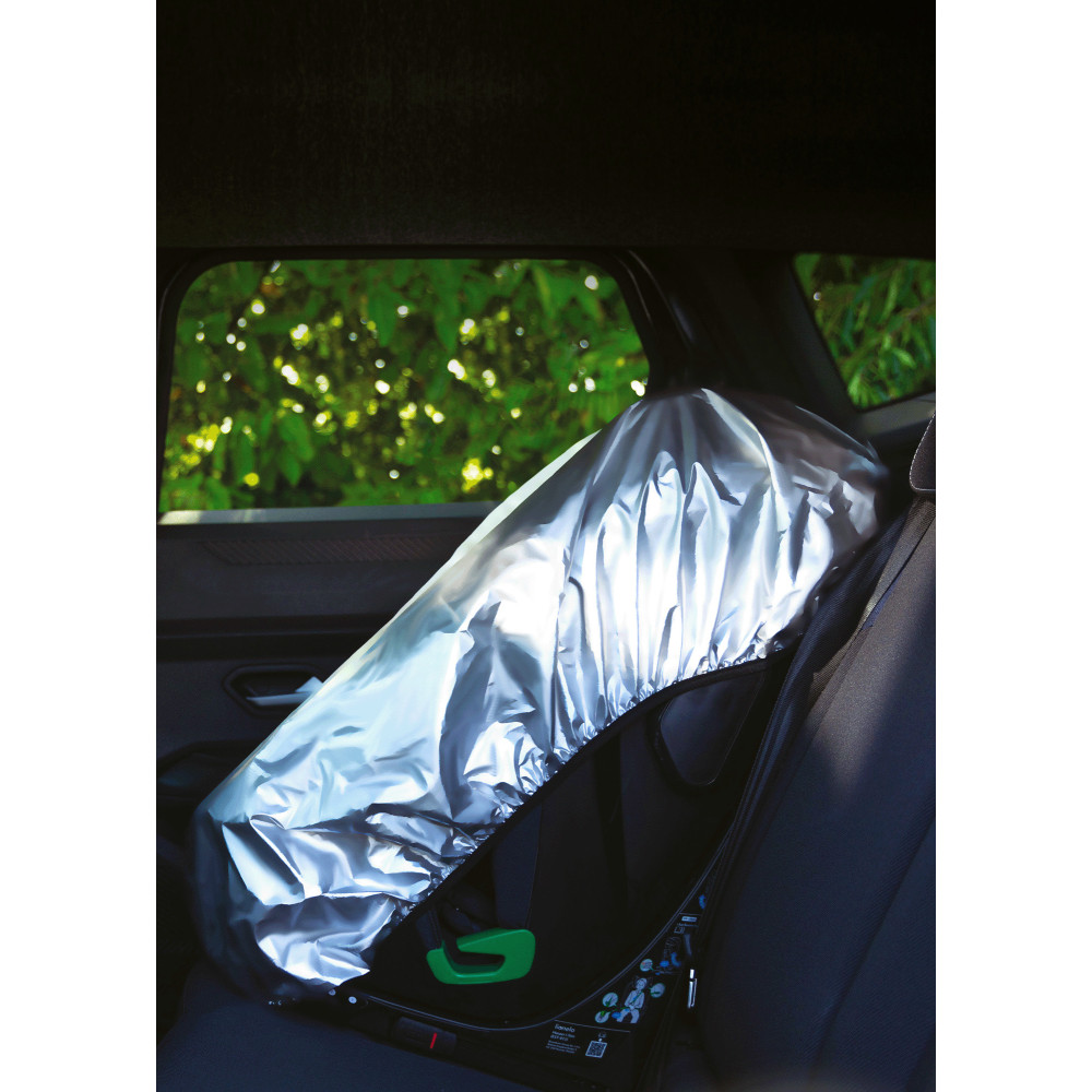 Lionelo Thermal Cover - сонцезахисний чохол для автокрісла, UPF 50+ • Silver