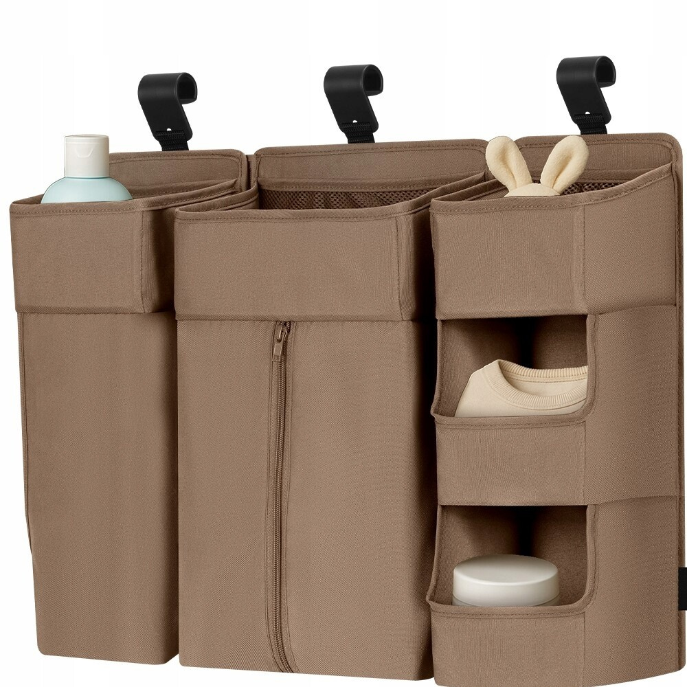 Lionelo SidePocket Large - підвісний органайзер для ліжечка 3 в 1 • Beige