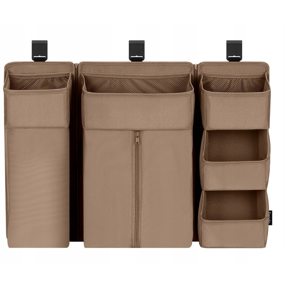 Lionelo SidePocket Large - підвісний органайзер для ліжечка 3 в 1 • Beige
