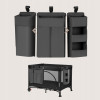 Lionelo SidePocket Large - підвісний органайзер для ліжечка 3 в 1 • Grey