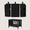 Lionelo SidePocket Large - підвісний органайзер для ліжечка 3 в 1 • Black