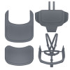 Lionelo Celia - дерев'яний стільчик для годування 3 в 1 • Grey Wood