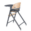 Lionelo Celia - дерев'яний стільчик для годування 3 в 1 • Grey Wood