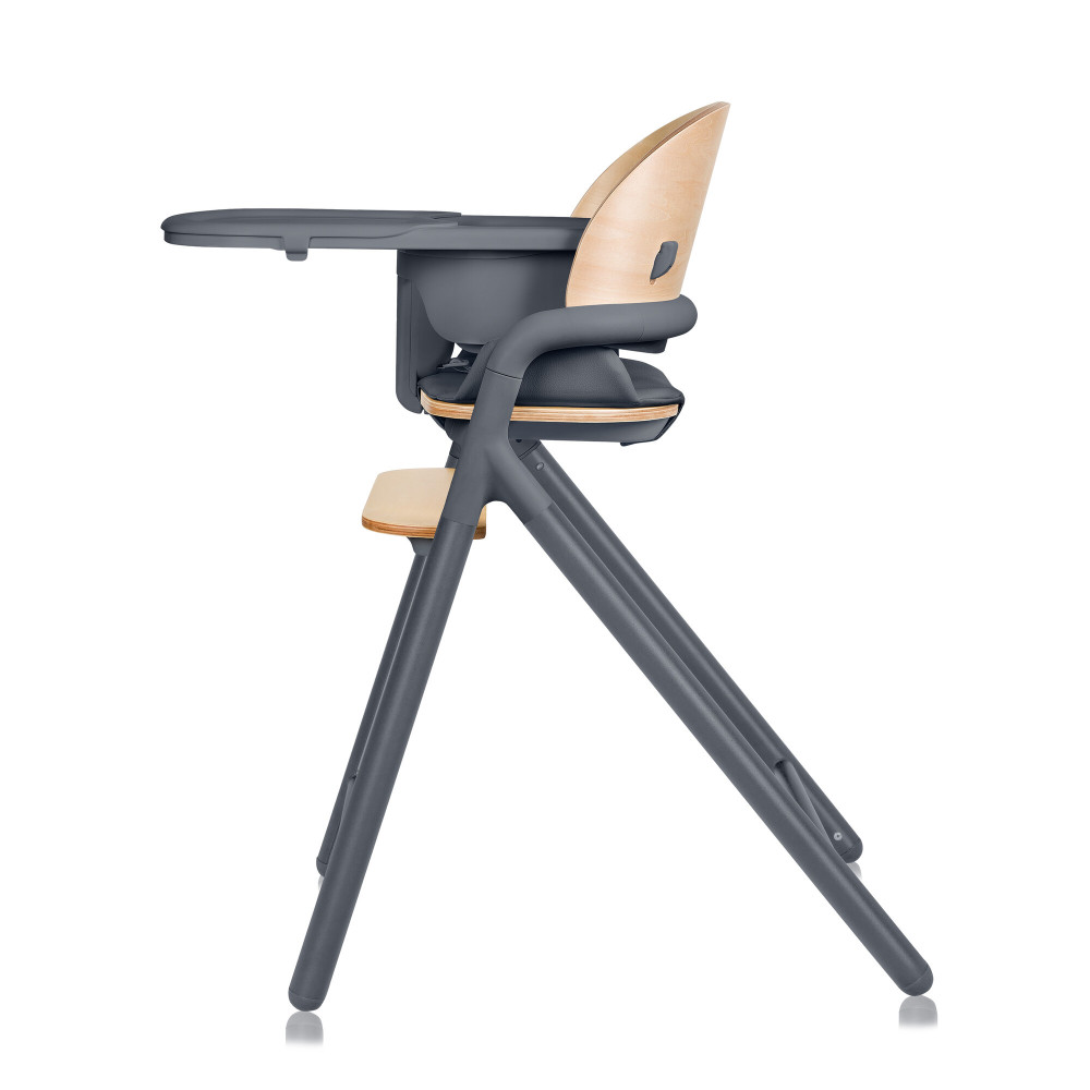 Lionelo Celia - дерев'яний стільчик для годування 3 в 1 • Grey Wood