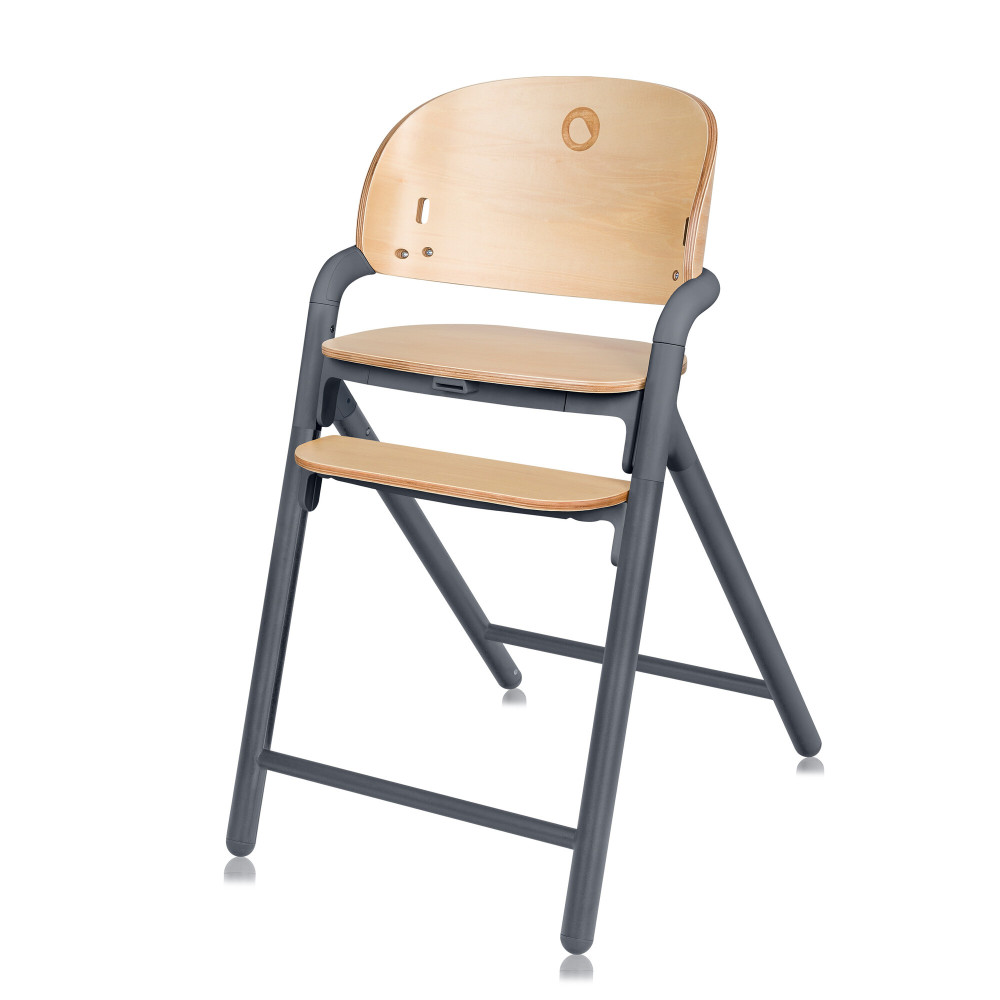 Lionelo Celia - дерев'яний стільчик для годування 3 в 1 • Grey Wood