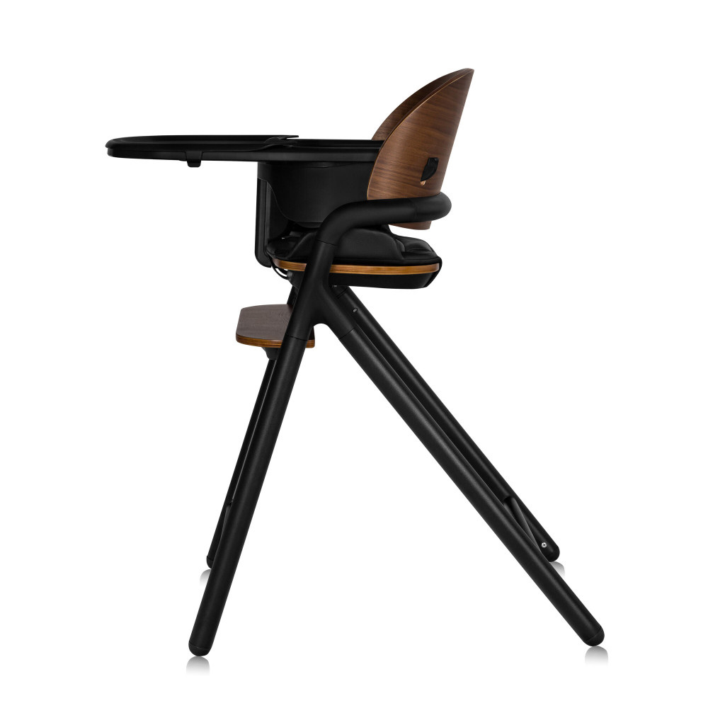 Lionelo Celia - дерев'яний стільчик для годування 3 в 1 • Black Wood
