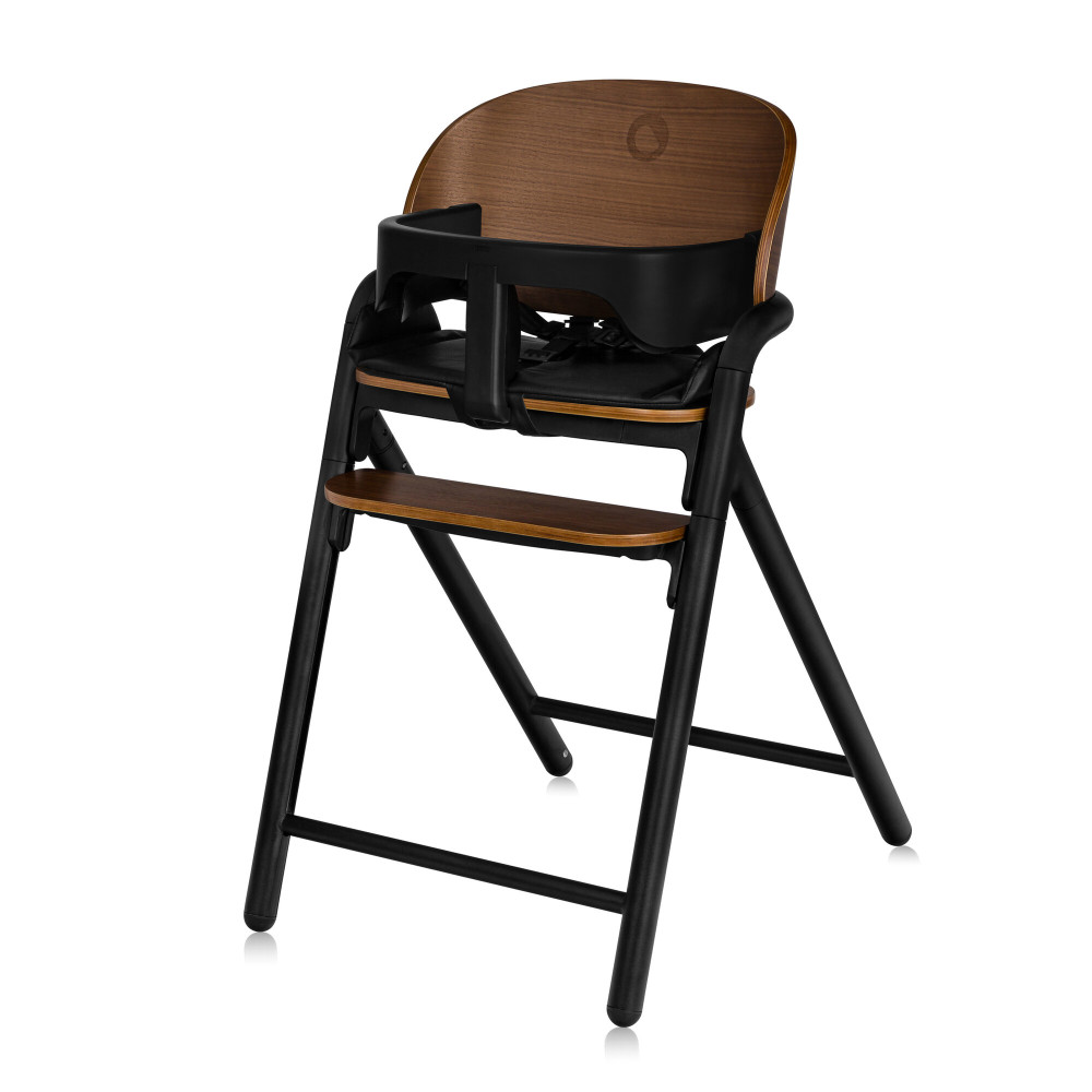Lionelo Celia - дерев'яний стільчик для годування 3 в 1 • Black Wood