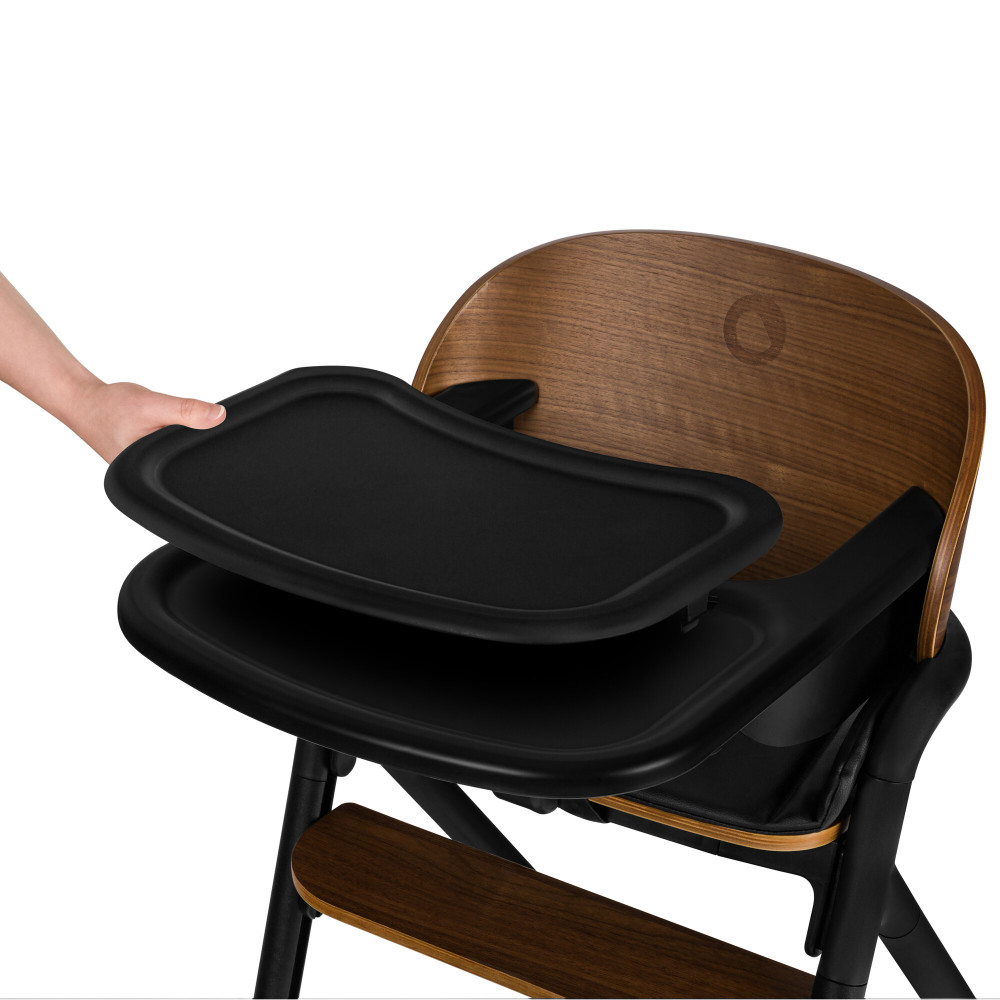 Lionelo Celia - дерев'яний стільчик для годування 3 в 1 • Black Wood