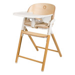 Lionelo Celia - дерев'яний стільчик для годування 3 в 1 • White Natural Wood