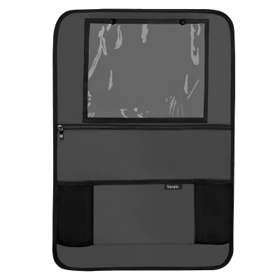 Lionelo SeatOrganizer - автомобильный органайзер на спинку сиденья с карманом для планшета • Grey Lionelo SeatOrganizer - автомобильный органайзер на спинку сиденья с карманом для планшета • Grey