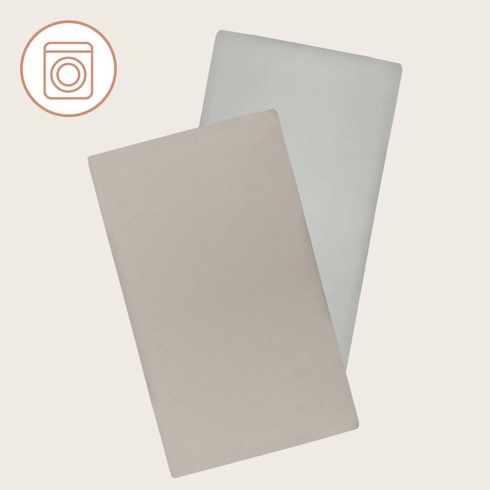 Lionelo Bamboo Sheet 80 × 42 - бамбукові простирадла на резинці, набір 2 шт. • Off White Beige