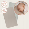 Lionelo Bamboo Sheet 80 × 42 - бамбукові простирадла на резинці, набір 2 шт. • Off White Beige
