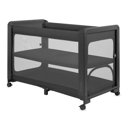Lionelo Patty - детская кроватка-манеж 5 в 1 с приставным режимом • Grey Graphite