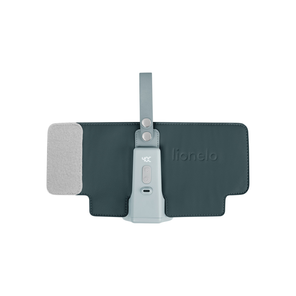 Lionelo Thermup Go Plus - портативний підігрівач для пляшечок, до 8 годин роботи • Green Graphite Lionelo Thermup Go Plus - портативний підігрівач для пляшечок, до 8 годин роботи • Green Graphite