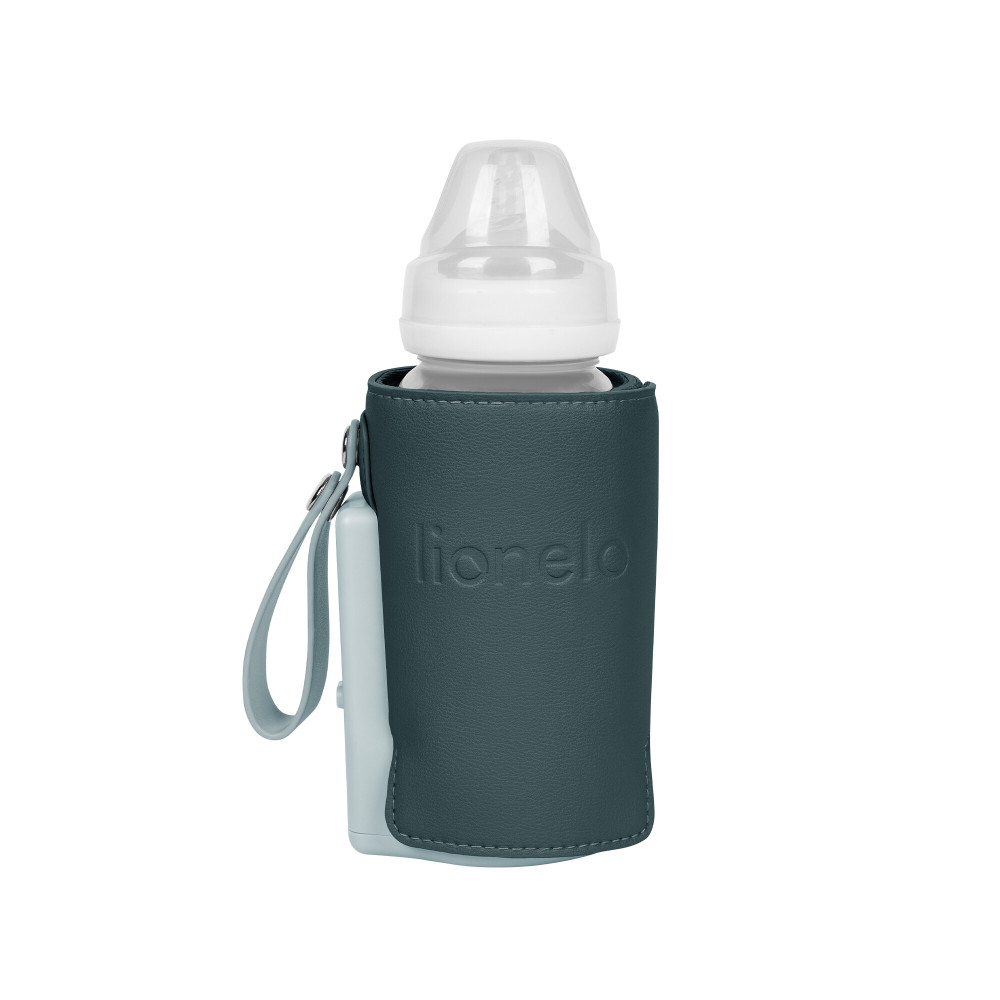 Lionelo Thermup Go Plus - портативний підігрівач для пляшечок, до 8 годин роботи • Green Graphite Lionelo Thermup Go Plus - портативний підігрівач для пляшечок, до 8 годин роботи • Green Graphite