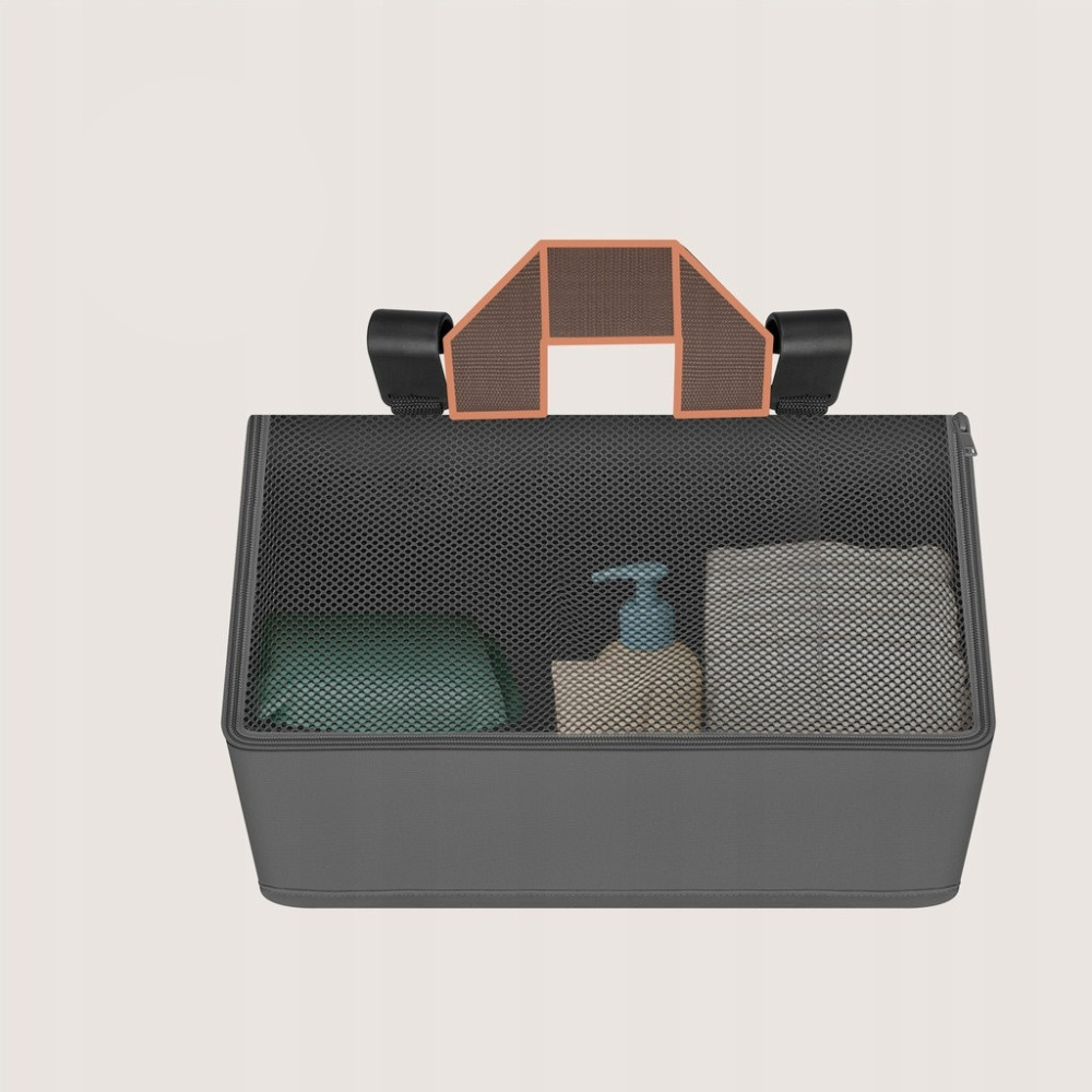 Lionelo SidePocket Medium - підвісний органайзер для ліжечка чи манежу, 43 × 15 × 23 см • Grey