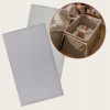 Lionelo Bamboo Sheet 118x60 - набір із 2 бамбукових простирадл на резинці для дорожнього ліжечка • Off White Grey