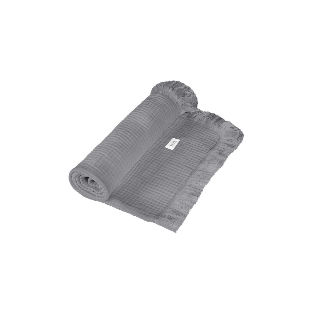 Lionelo Muslin Blanket - шестишарова муслінова ковдра для немовляти • Dove Grey