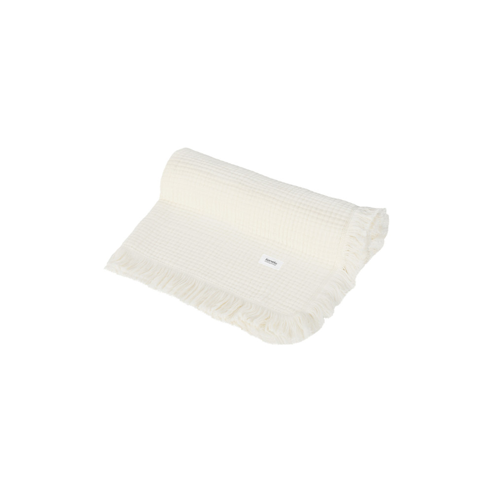 Lionelo Muslin Blanket - шестишарова муслінова ковдра для немовляти • Natural Cream
